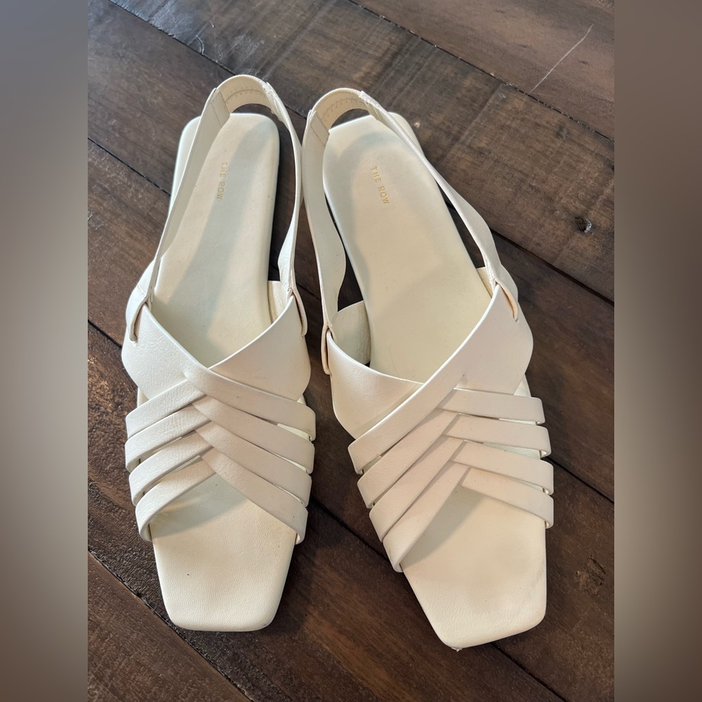 The Row Womens Ivory Sandals White Size 39 9